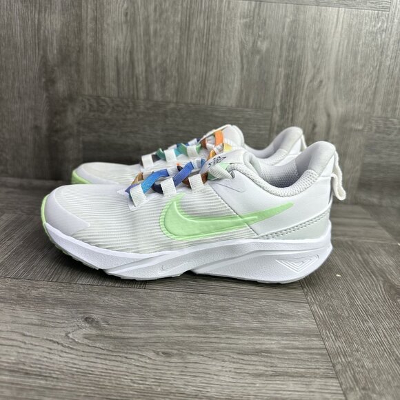 Nike Star Runner 4 Kids size 12c White Multicolored Lightweight Shoes - Picture 2 of 8